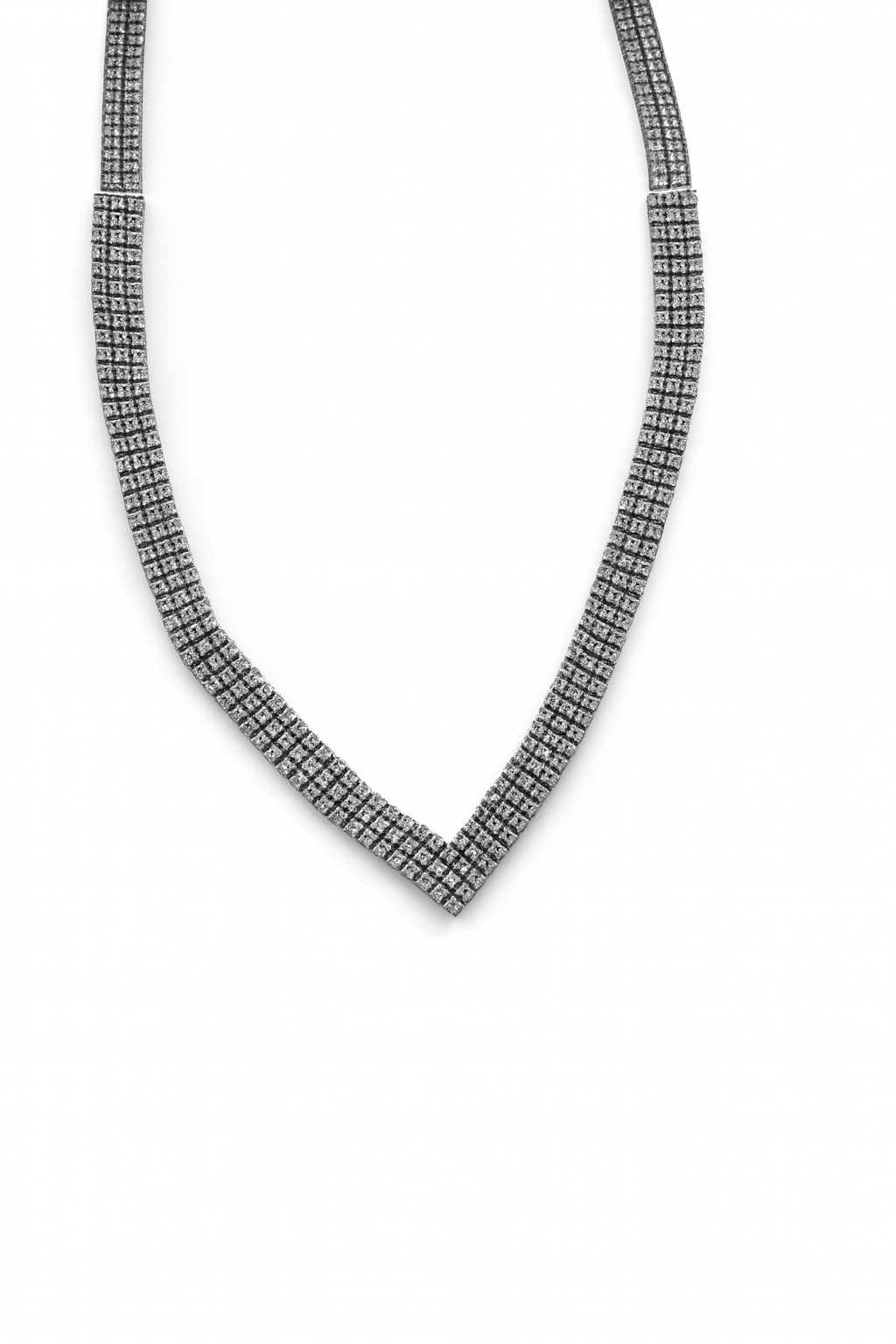 Beautiful 18 Kt Gold  Natural Diamond Necklace 